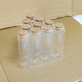thumbnail image 3 of 90ml Transparent Borosilicate Glass Bottle With Cork 90ml Breakable Glass Bottle Prop Gift Jars Crafts 6pcs-37x120x27mm, 3 of 5