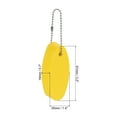 thumbnail image 2 of Uxcell Floating Keychain, Oval Key Chain Buoyant Keyrings for Boating Yellow, 2 of 7