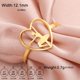 thumbnail image 1 of Deng Anillo de acero inoxidable con forma de coraz贸n para mujer, sortija de bailarina de Ballet, gimnasia r铆tmica, equipo deportivo, joyer铆a Para Hija, 1 of 2