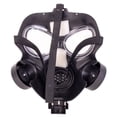 thumbnail image 4 of Gas Mask - Black - Plastic - Faux Respirator - Costume Accessory - Adult Teen, 4 of 5
