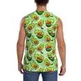 thumbnail image 4 of Fotbe Men's Avocado color cute animals Print Men's Sleeveless Muscle Tank Tops Casual T-Shirts for Gym Workout Beach-Medium, 4 of 8