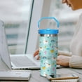 thumbnail image 5 of Llama Tumbler with Handle and Flip Straw for Women Men, 30oz Cute Alpaca Stainless Steel Insulated Cup, Water Bottle Travel Coffee Mug, Gifts for Animal Lovers, 5 of 6