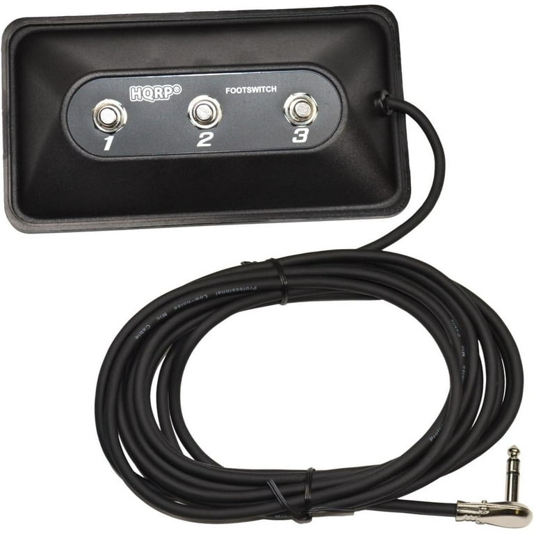HQRP 3-Button Guitar Amp Footswitch for DigiTech FS3X replacement