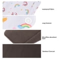 thumbnail image 4 of 5 Packs Bamboo Charcoal Cloth Menstrual Pad, Soft Waterproof Washable Cloth Menstrual Pad With Strong Absorbency, Comfortable, , , Breathable, Suitable for Heavy, 4 of 7