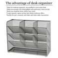 thumbnail image 4 of Marbrasse Mesh Desk Organizer, Multi-Functional Pen Holder, Pen Organizer for desk, Desktop Stationary Organizer, 4 of 7