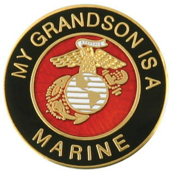 My Grandson is a Marine Lapel Pin