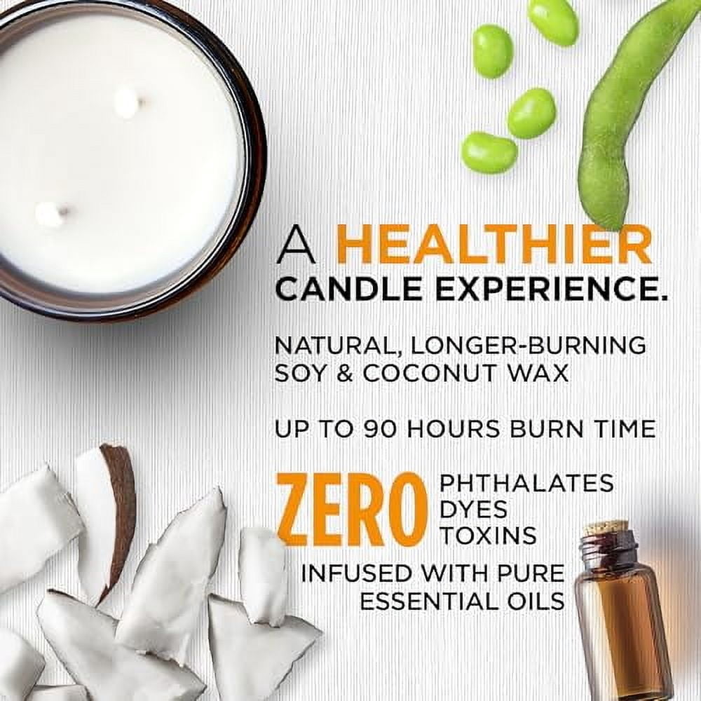 Amber Vale Home Camping Trip, Bonfire and Toasted Marshmallow Scented Natural Soy and Coconut Wax Candle, Phthalate Free, Non-Toxic and Healthy Clean Burning, 16oz Jar