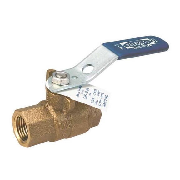 Nibco 1" FNPT Bronze Ball Valve Inline T5857066 1