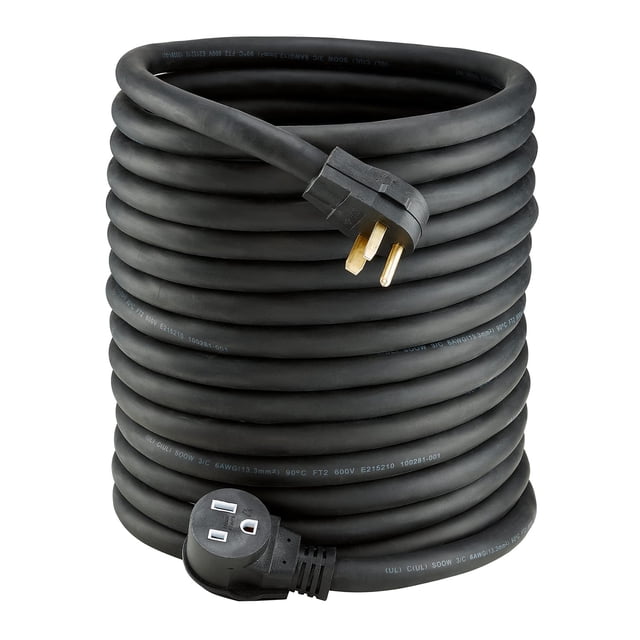 Cable de extensión para soldador PRIMEWELD con clasificación lenta, 50 A, 250 V, calibre 6