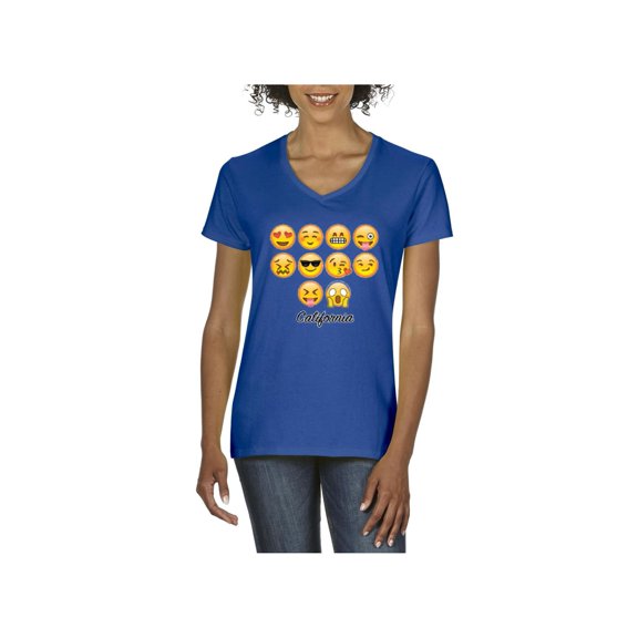 Normal is Boring - Women's T-Shirt V-Neck Short Sleeve, up to Women Size 3XL - Emoji Entourage