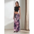 thumbnail image 6 of Womens Floral Mesh Maxi Skirt Elastic High Waisted Boho Elegant Mermaid Long Skirts for Women S, 6 of 9