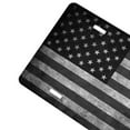 thumbnail image 3 of Yehwow Black and White American Flag Metal Car Plate Decorative Aluminum License Plate Tag Sign, 3 of 5
