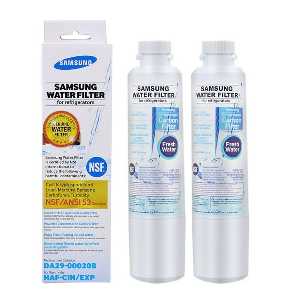 2 PACK DA2900020B Refrigerator Water Filter, Replacement for Samsung
