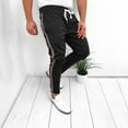 thumbnail image 2 of Pantalones rectos de corte slim a rayas para hombre Pompotops  oipoqjl23663, 2 of 4