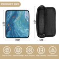 thumbnail image 4 of Hair Tool Organizer Bag with Heat Resistant Mat Removable Travel Storage Case for Hot Air Brushes Curling Irons Ocean Surface, 4 of 8