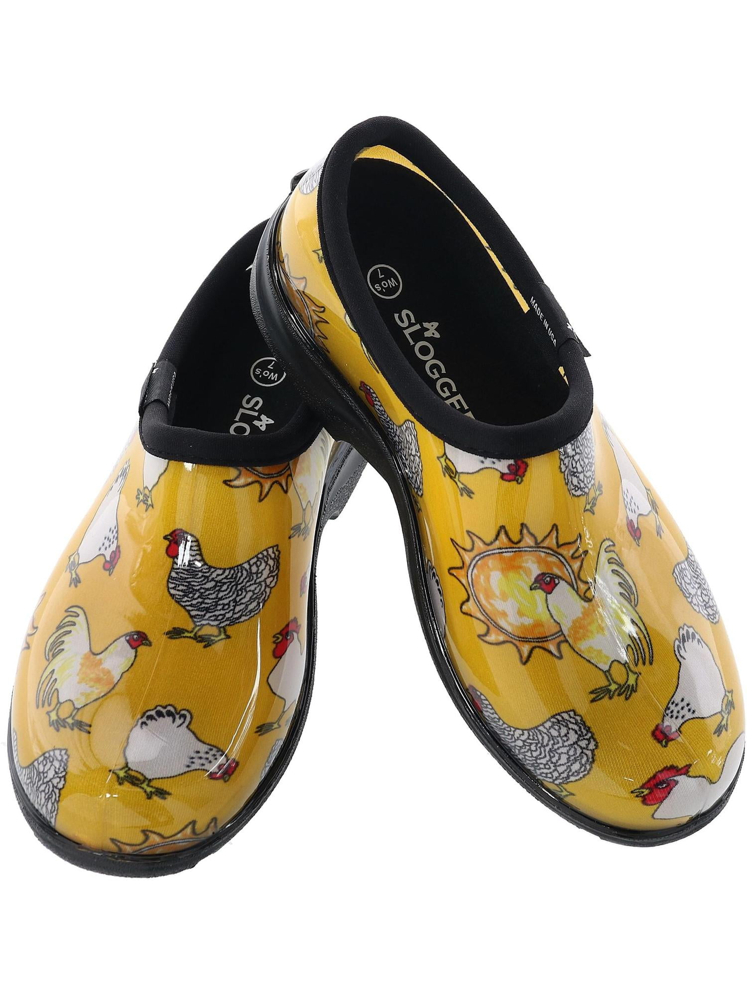 Sloggers  Chicken Print Short Rain and Garden Shoes (Women)