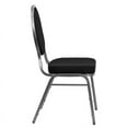 thumbnail image 5 of Flash Furniture HERCULES Series Teardrop Back Stacking Banquet Chair in Black Patterned Fabric - Silver Vein Frame, 5 of 13