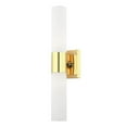 thumbnail image 6 of 10102-02 Livex Lighting Aero - 2 Light ADA Bath Vanity In Nautical Style-17.75 Inches Tall and 4.5 Inches Wide-Polished Brass Finish, 6 of 16