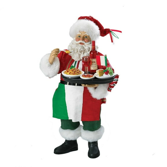 Kurt Adler Musical Fabriche 10.5-Inch Christmas Santa Decorative Figurine