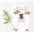 thumbnail image 2 of Inkdotpot 30 Fill In StyleBaby Shower Invitation Cards Bear Jungle Animals Blank Invites, 2 of 7
