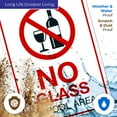 thumbnail image 5 of No Glass in Pool Area Pool Sign, 10x14 Aluminum, 5 of 8