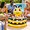 Yellow Black-Bee, variant on Bright Yellow Duck Inflatable Drink Cooler for Parties and Social Gatherings
