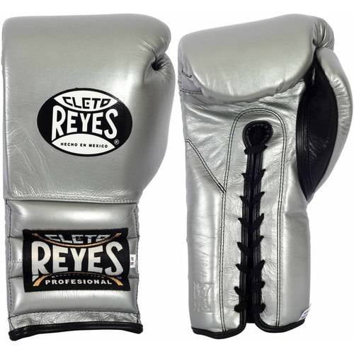 *FREE* Cleto Reyes Boxing Gloves Wrap Around Sparring Silver Training Leather 