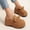 Brown, variant on Women's Faux Suede Bowknot Wedge Mules, Slip-On Platform Clogs for Casual & Daily Wear