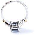 thumbnail image 2 of Square Crystal Ring Minimalist Noble Colorful Zircon Inlaid Wedding Promise Ring Women Glamour Transparent Ring Gift, 2 of 5
