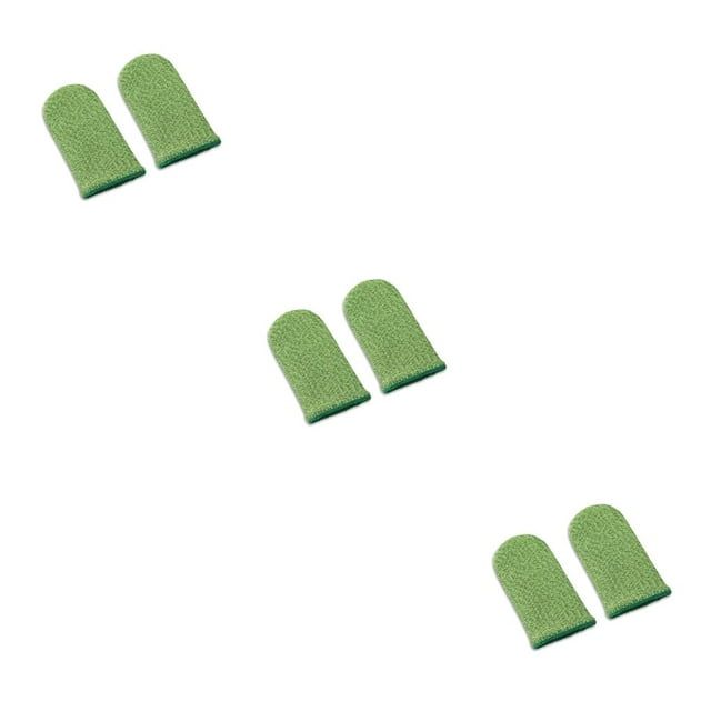 bedienty 2 Pieces Anti-Slip Fingertip Carbon Fiber Sleeves Seamless Cellphones Game Smooth Operation Controllers Protector No.01 3Set