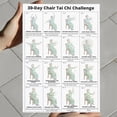 thumbnail image 4 of Tai Chi Chair Workout Chart for Seniors – 30 Day Exercise & Walking Program Poster, Seated Calisthenics Routine for Balance, Mobility & Home Fitness, 4 of 9