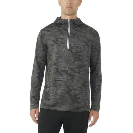 Exclusive Men's Camo Jacquard Quarter Zip Hoodie