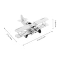 thumbnail image 2 of FUTUREORYY Avion Biplan Modèle Vintage Avions Fer Décoratif Chambre 1Ensemble, 2 of 8