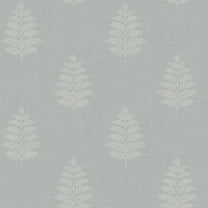 Chesapeake Frond Light Blue Leaf Wallpaper
