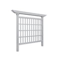 thumbnail image 5 of Vita 80" W x 90" H Camden Vinyl Privacy Screen and Trellis, White, VA68243, 5 of 9