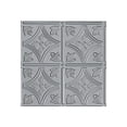 thumbnail image 2 of Fasade - Traditional 1 Argent Silver Decorative Wall Panel - Fast and Easy Installation (4' X 8' Panel), 2 of 2