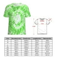 thumbnail image 2 of Colorful Swirls Tie-dye Women's Short Sleeve Tops Casual Blouses T Shirt, 2 of 6