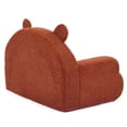 thumbnail image 5 of Ktaxon Kids Sofa, Bear Shaped Back Toddler Couch, No Assembly Boneless Children Chairs for Indoor Home Rest Corner Teddy Velvet Brown, 5 of 9