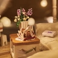 thumbnail image 4 of STARTIST 1:24 DIY Dollhouse with Furniture, 3D Diorama Wooden French Villa, 4 of 9