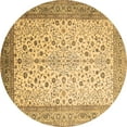 thumbnail image 1 of Ahgly Company Indoor Round Persian Brown Traditional Area Rugs, 3' Round, 1 of 4