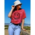 thumbnail image 2 of Grunge Spray Dripping Face Tie Dye Crystal Women -Image by Shutterstock, Female Small, 2 of 4