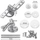 thumbnail image 2 of Toilet Seat Hinge Clips, Set Of 2 Replacement Toilet Seat Hinges With Zinc Alloy Fixings Ha, 2 of 5