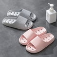 thumbnail image 4 of Zapatillas de mujer para el verano, para el hogar, para interiores, antideslizantes, para el baño, para amantes del baño, sandalias con suela gruesa y sin fugas, 4 of 6