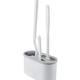 thumbnail image 1 of 3 In 1 White Toilet Brush Silicone Wall Mounted Rack WC Bath B, 1 of 5