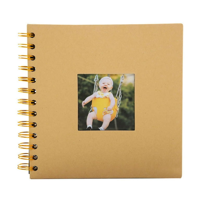Ludlz Photo Album Self Adhesive Scrapbook Magnetic Album DIY Scrap Book  Baby Growth Moment Record Family Memory DIY Photo Album 20-Page Scrapbook  Gift