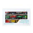 thumbnail image 1 of Juguete de tren magnético de madera que no se agrieta la deformación para niños pequeños niños niñas, 1 of 5