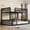 Black, variant on Bellemave Full Over Full Bunk Bed with Full-Length Guardrails & Ladder, Metal Bunk Bed with Safety Round-Pipe, Convertible to 2 Full Size Beds for Teens Adults, No Box Spring Needed, White