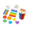 thumbnail image 4 of Juego de arcoíris de madera apilado, juguete de aprendizaje temprano, desarrollo temprano, habilidades motoras finas color del arcoiris, 4 of 9