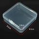 thumbnail image 1 of Small Transparent Plastic Storage Box Clear Square Multi-purpose Display Case ~, 1 of 10