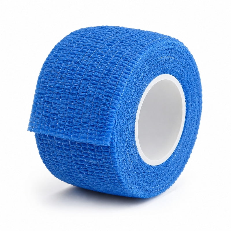 Homivra 2026 New 2.5Cm First Aid Finger -Adhesive Gauze Tape Blue for Wound Protection,Finger Injury,Medical Dressing,Emergency Care